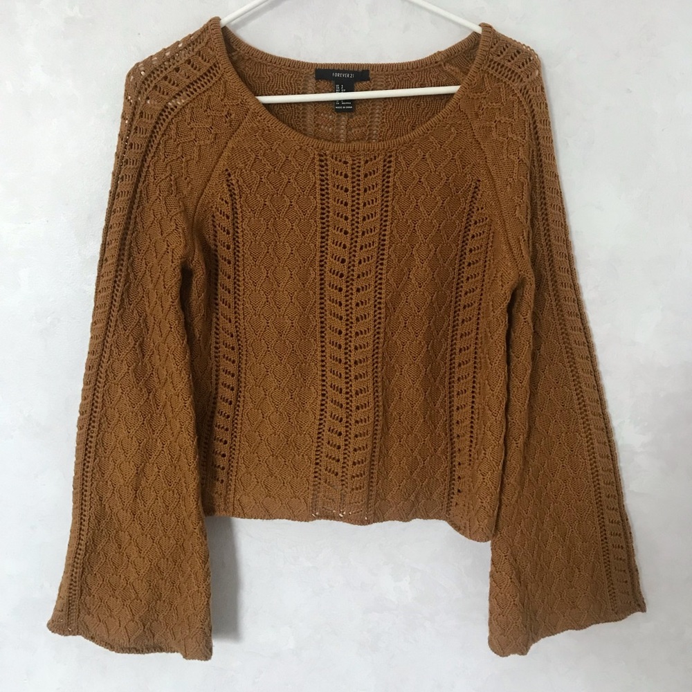 Bell sleeve sweater